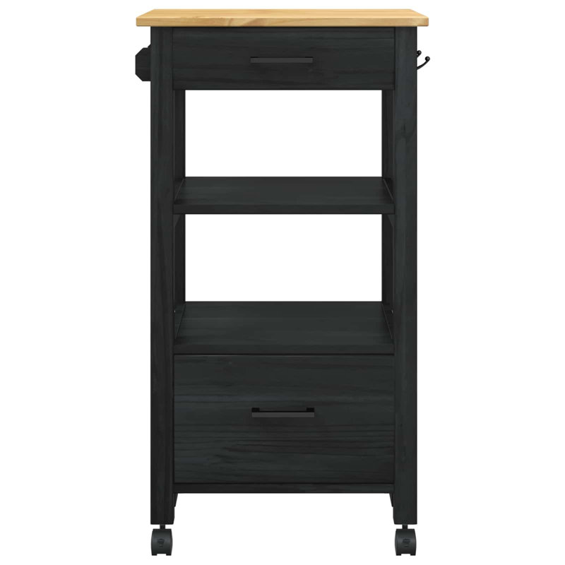 Solid Wood Bar Cart
