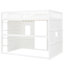 Full Size Loft Bed With In White - Crafted From Solid Wood Ensuring A Restful And Refreshing Sleep-445911054-445911055