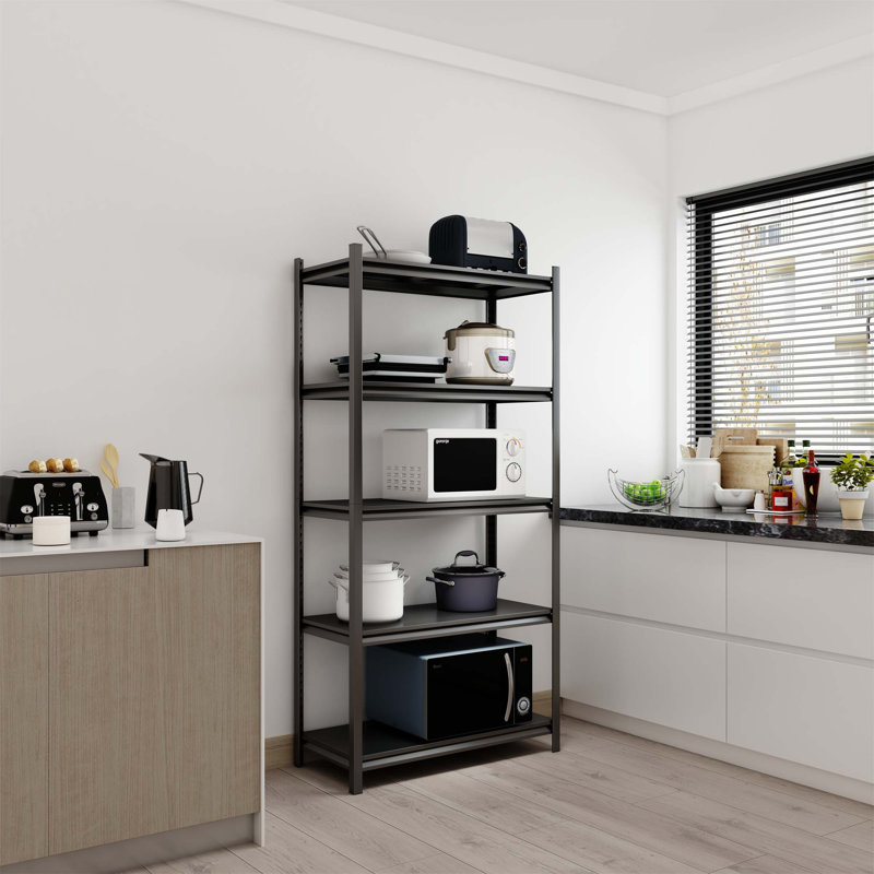Étagère de rangement réglable à 5 niveaux en métal, capacité de 2 200 lb, étagère polyvalente et durable pour divers espaces