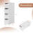 4-Drawer Rolling Organizer Unit Narrow Storage Cabinet with Built-In Wheels for Small Space