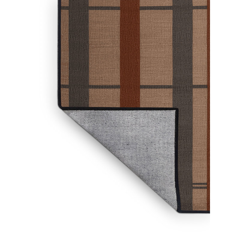 Tapis damier noir lavable à la machine, Tapis de couloir 2 pi x 4 pi