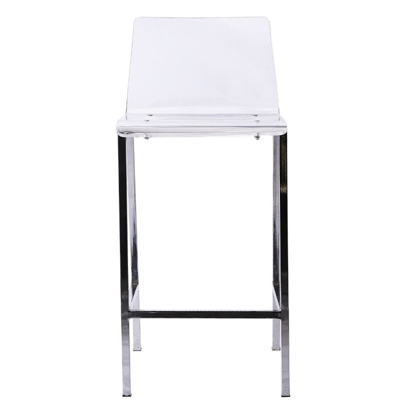 Tabouret de comptoir 26 po, Chrome