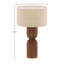 Lampe de table en bois massif Anwen