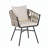 Versatile Alfresco Dining Set with Expandable Table and Comfortable Chairs