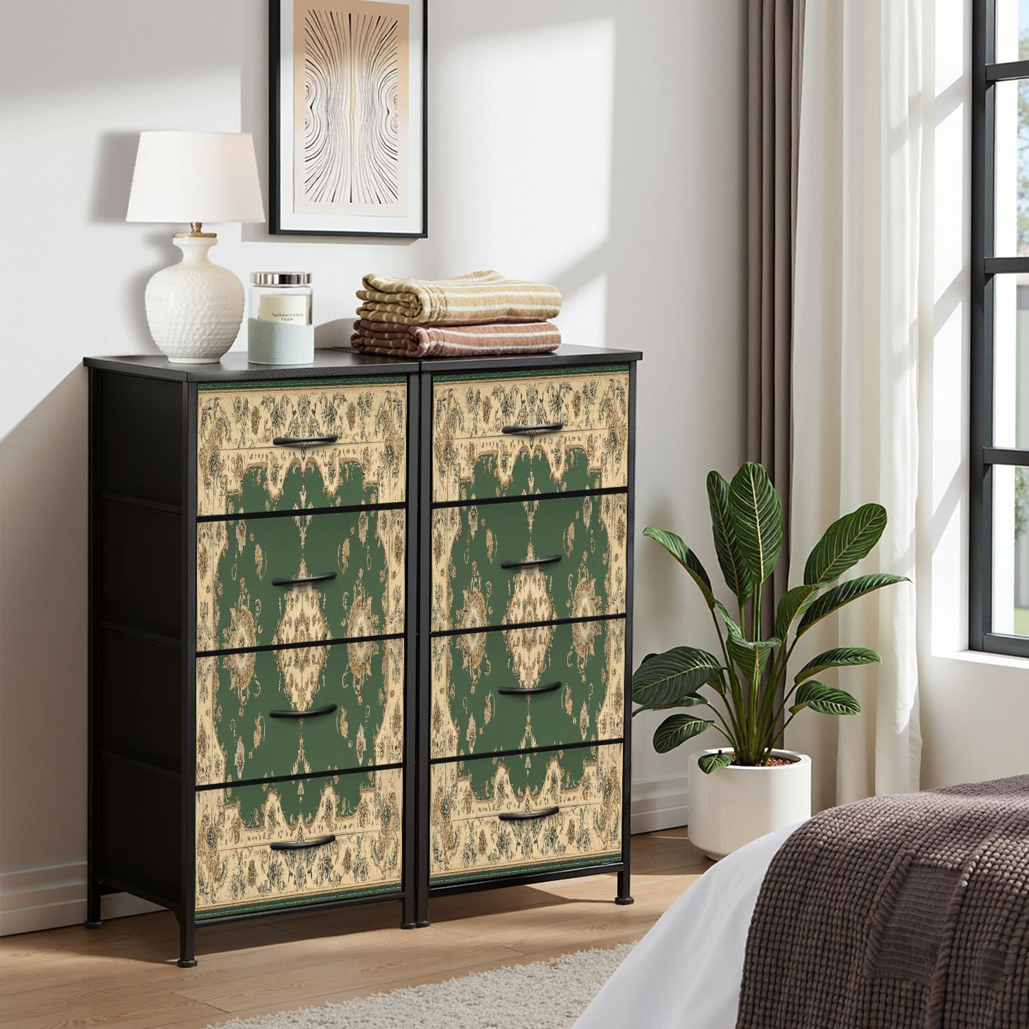 Drawers Patterns Latitude Run® Dresser for Bedroom Dresser for Closet Oriental ...