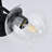 3-Light Modern Globe Glass Semi Flush Mount-2075683591