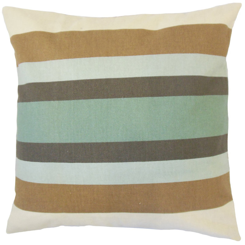 Housse de coussin décoratif en coton 100% gainell, Gris, 24 po x 24 po