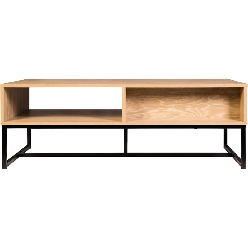 Tv Stand In Coastal Modern Style, Natural Wood, Drawer And For Organization Needs Wood With Drawer, Storage , Structure, 21 Inches Wide