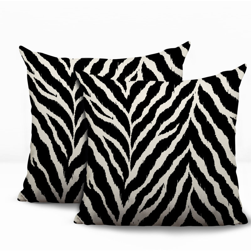 Oreiller réversible intérieur / extérieur Rio, 18x18, Black