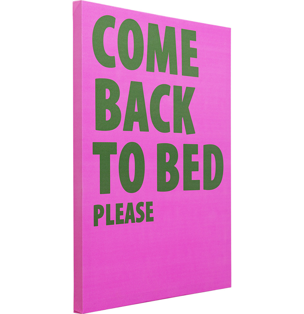 Gerahmtes Bild Come Back To Bed 40X50cm