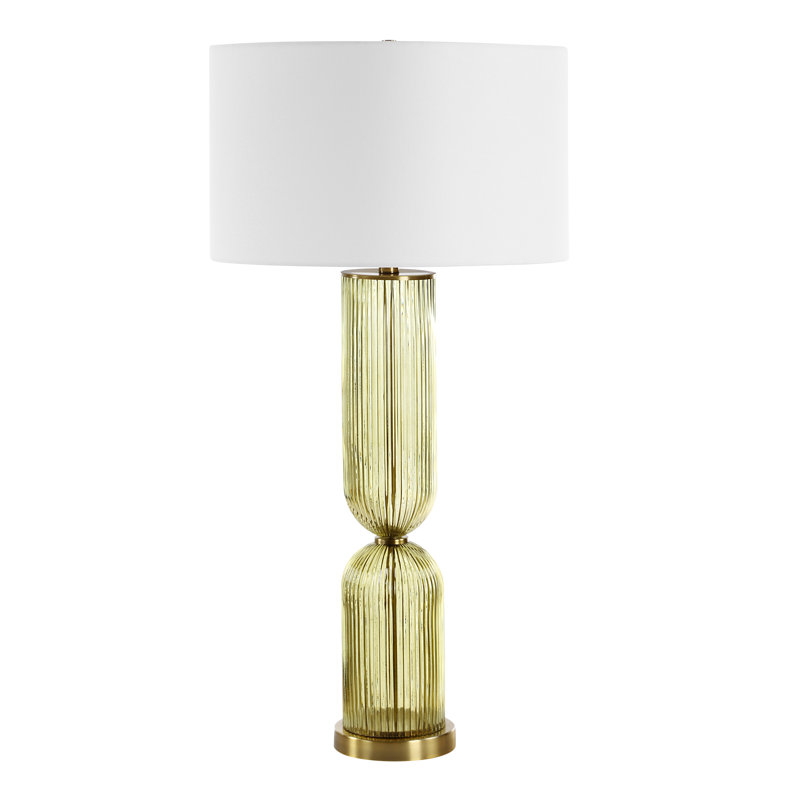 Hearon Olive Glass Table Lamp
