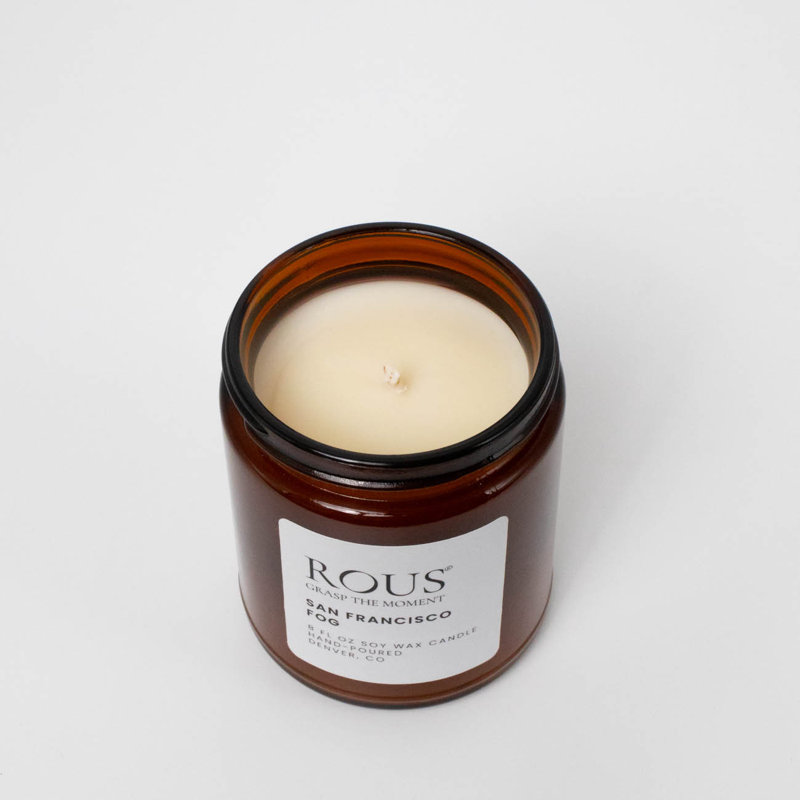 Lavender and Spice Jar Candle Glass