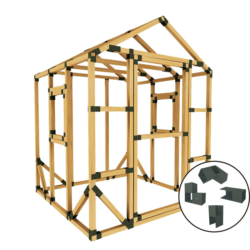6 FT x 6 FT DIY E-Z Frame Playhouse Kit, Gold