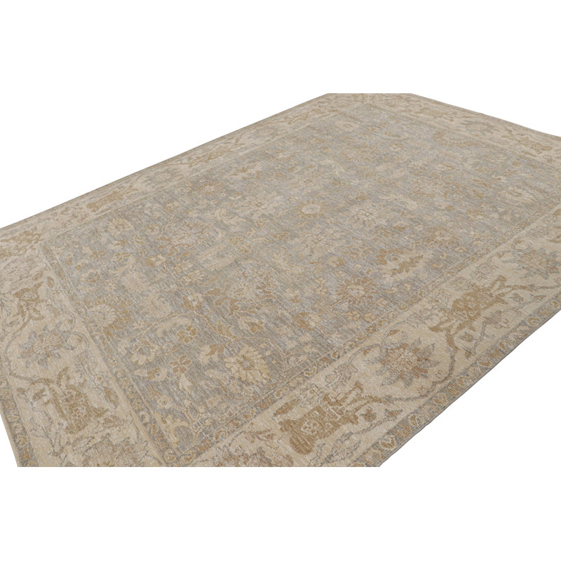Handmade Silk and Wool Area Rug