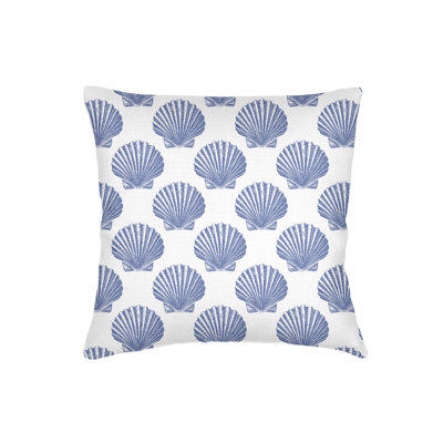 Coussin en lin bleu marine 26 x 26