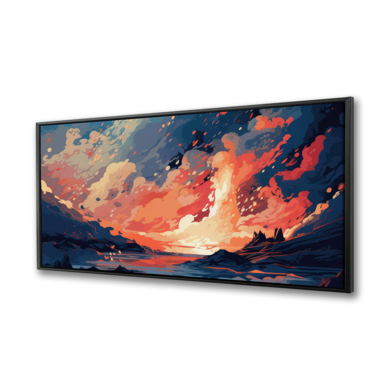 Magma does not wait - 24"x48" Framed canvas