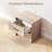  Modern Nightstand Bedside Table With Drawer Open Storage Shelf For Small Spaces -499042920