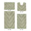 Ensemble de tapis pour salle de bain touffeté à 100% coton 2370 g / m² Hugo avec envers en latex anti-dérapant, certifié OEKO-TEX®, super absorbant et lavable à la machine, sauge-348628233-392018187