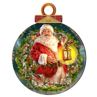 OR 1'' Wood Holiday Shaped Ornament