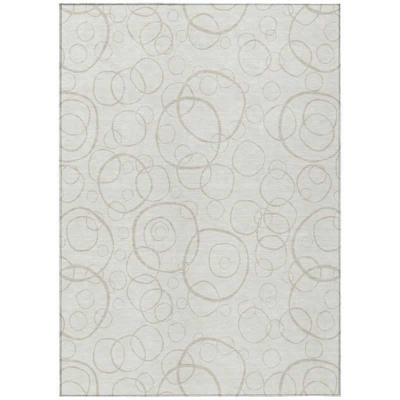 Machine Washable Indoor/Outdoor Orville ACN2407 Geometric Rug, Rectangle 5' x 7'6"