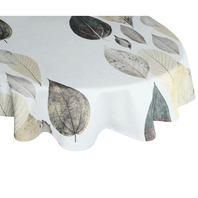 Poppy Tablecloth, White