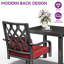 Fauteuil de patio pivotant avec coussins Mercedie