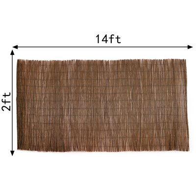 2ft Rolled Wood Fence – Garden Privacy Screening for Outdoor Spaces