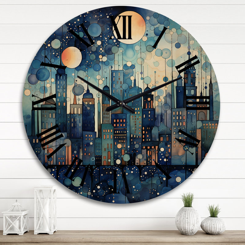 Horloge murale en bois massif Mirtila, Très grand