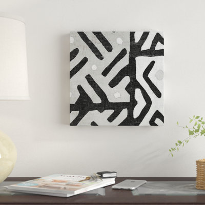 « kuba chiffon i square ii, b&w », reproduction sur toile