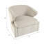 Fauteuil d'appoint pivotant 32 po Red Barrel Studio® Karlsson, ivoire