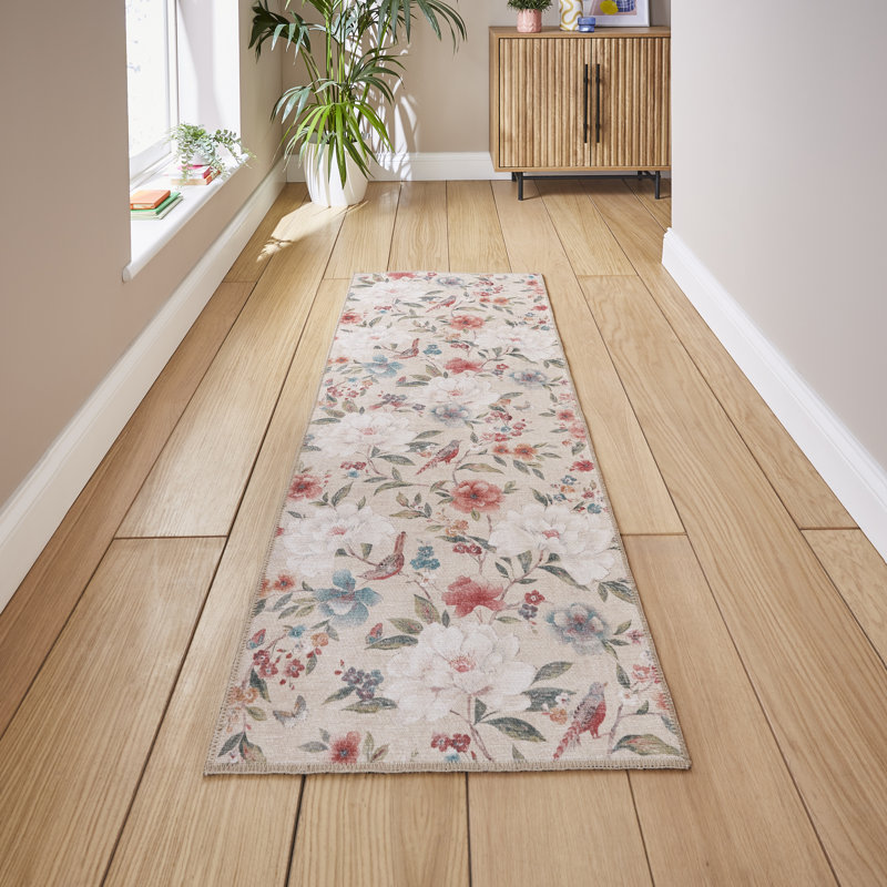 CL - Pippa Floral Natural - 076 x 230, Runner 76 x 230 cm