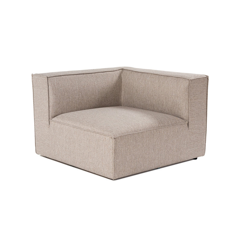 Allyssia Upholstered Corner Wedge, Sand Beige