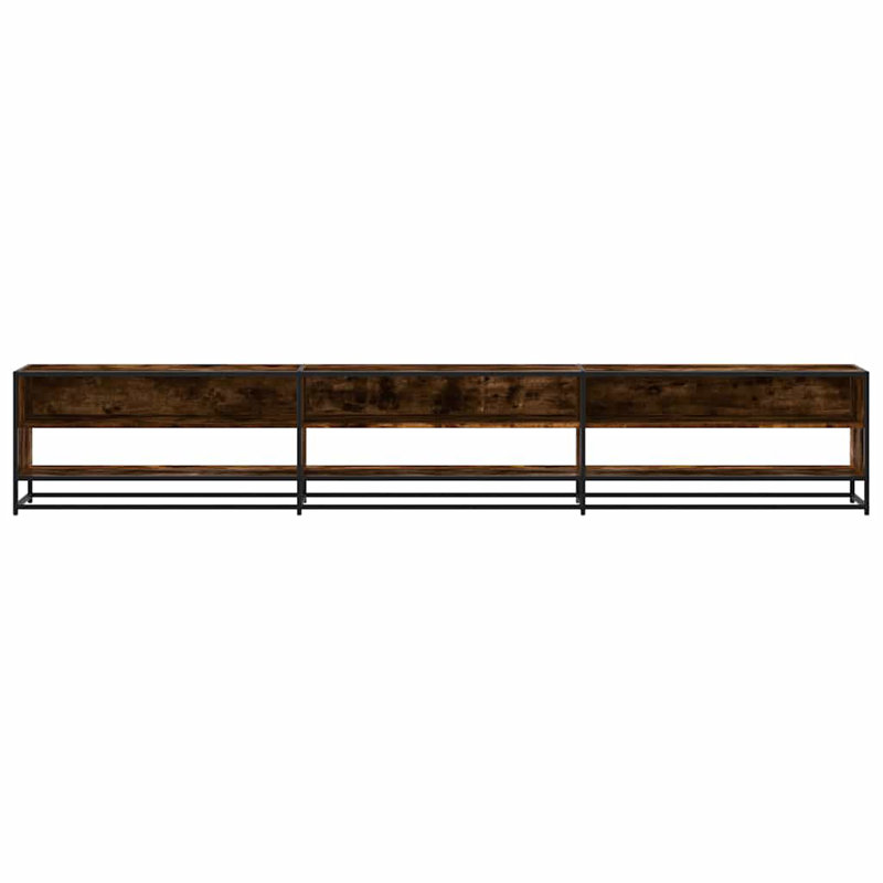 TV Stand for TVs up to 88", Smoked Oak