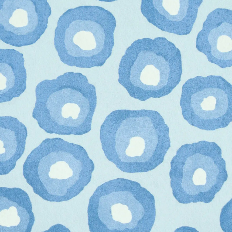 Carreau de papier peint lisse L 3 pi x l 27,5 po Annabel, bleu
