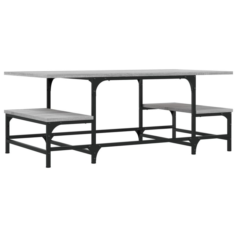 Aileu 4 Legs Coffee Table, Gray Sonoma
