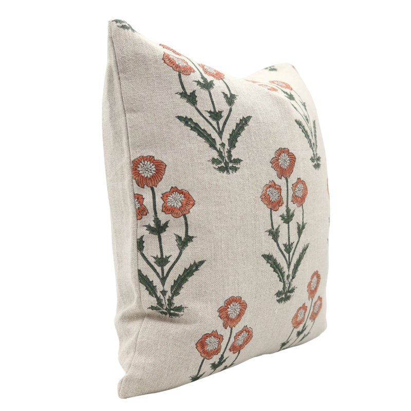 Fabdivine Amitabh Handmade Fabric Pillow Cover raditional Throw Cushion for Sofa & Bed Size- 20X20 Inch, Square, 20"H x 20"W
