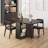 Folding Dining Table, Drop Leaf Dining Table With 6 Wheels And 2-Layer Storage Shelf-107266219