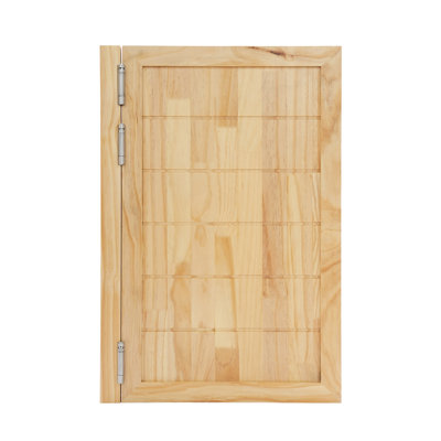 35.4'' Solid Wood Paneled with Installation Hardware Kit without Installation Hardware Kit Café / Saloon Door