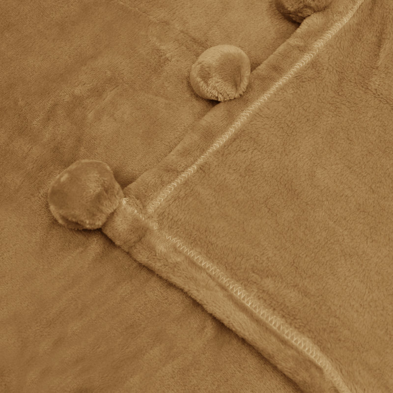 Kids Unisex Reversible Sherpa & Fleece Throw - Amphora 50" x 60"