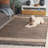 153 Hand Woven Denim/Jute/Cotton Rug in Navy/Beige-273856408