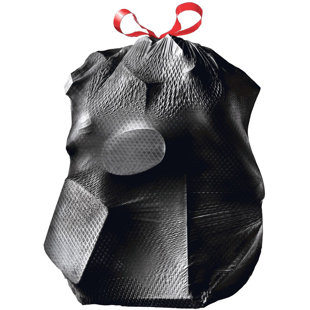 Polyethylene Plastic Trash Bags - 150 Count