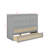 Full Size Murphy Bed With Large Drawers-1159423303