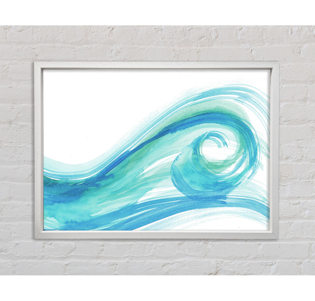 Wave Swirl - Einzelner Bilderrahmen Kunstdrucke auf Leinwand