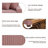 Milbrey Upholstered Pink Corduroy Armchair with Pillow Back and Solid Wood Legs-289040707-289040734