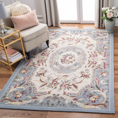 Brayton Hand Hooked Wool Floral Rug