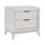 Table de chevet moderne blanc antique