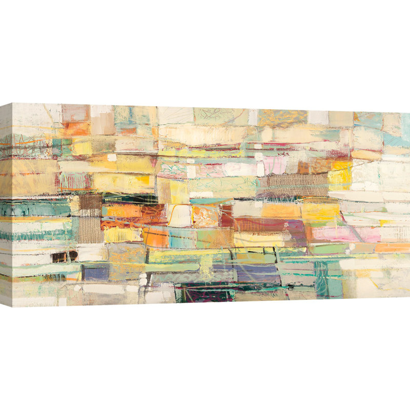 Kaleidoscope by Lucas - Wrapped Canvas Painting, 60cm H x 120cm W x 4cm D