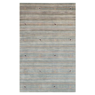 Kashkuli Gabbeh Turquoise Rug 5'1" x 7'11"