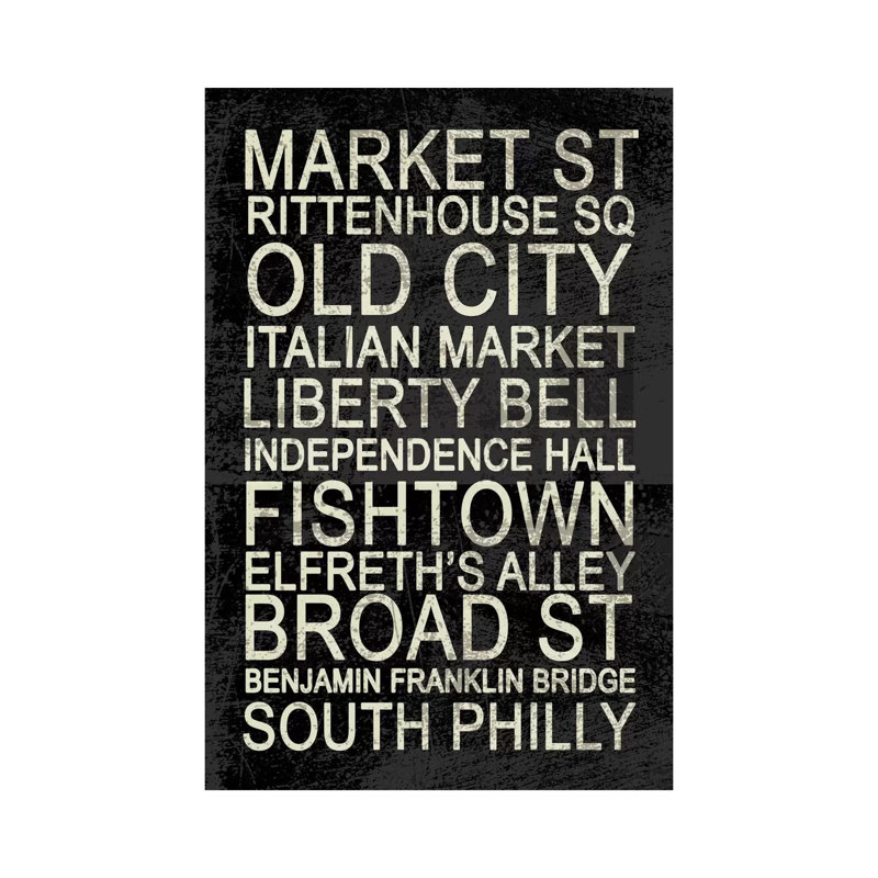 Giclée sur toile tendue Philly