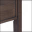 Console Hollander en bois massif de couleur brun noyer chaud